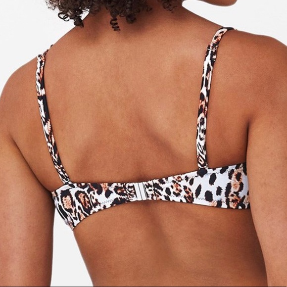 4/25 CupShe Large Lara Leopard Bikini Top - Picture 3 of 4